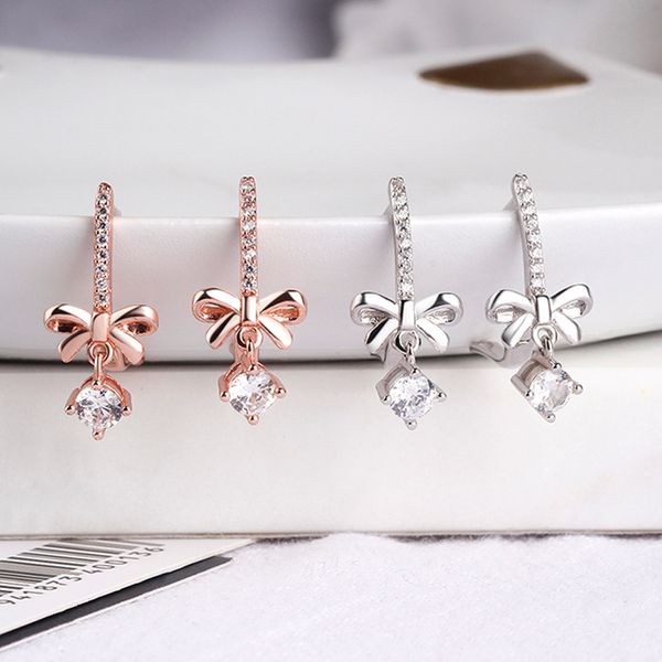 korean fashion sterling silver bow earrings simple zircon girls ornaments of postage, Golden;silver
korean fashion sterling silver bow earrings simple zircon girls ornaments of postage, Golden;silver