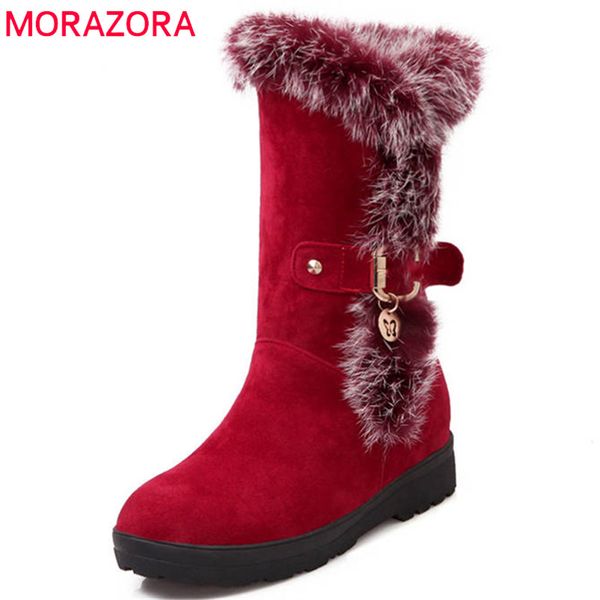 morazora 2020 new arrival mid calf boots women round toe fashion boots slip on flock low heels shoes winter snow female, Black
morazora 2020 new arrival mid calf boots women round toe fashion boots slip on flock low heels shoes winter snow female, Black