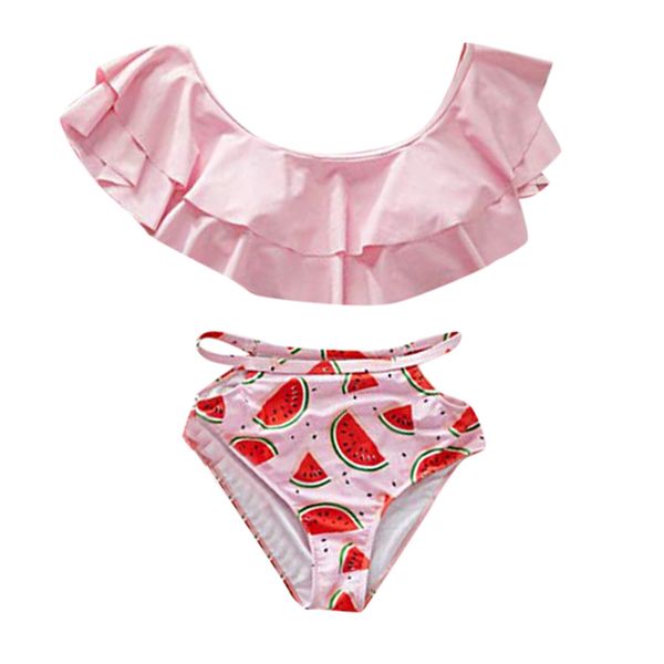 off-shoulder fashion child girl beachwear casual ruffle sleeve bathing bikini watermelon print swimwear set swimming suit
off-shoulder fashion child girl beachwear casual ruffle sleeve bathing bikini watermelon print swimwear set swimming suit