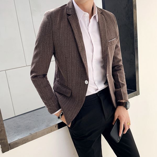 men's suits & blazers 2021 spring blazer masculino fashion all match slim fit striped men solid simple streetwear mens jacket 3xl-m, White;black
men's suits & blazers 2021 spring blazer masculino fashion all match slim fit striped men solid simple streetwear mens jacket 3xl-m, White;black