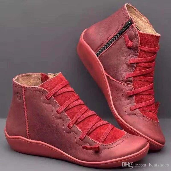 leather women boots snow winter ankle boots classic red shoes designer casual shoes lace up flats trainers big size, Black
leather women boots snow winter ankle boots classic red shoes designer casual shoes lace up flats trainers big size, Black