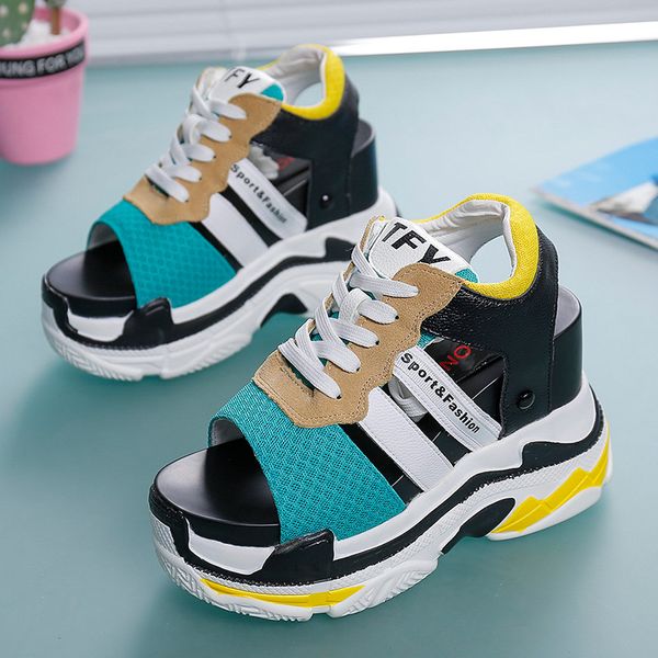 summer women open toe sandals lace up platform sandals wedges comfortable women thick sole beach shoes hollow out adf-8258, Black
summer women open toe sandals lace up platform sandals wedges comfortable women thick sole beach shoes hollow out adf-8258, Black