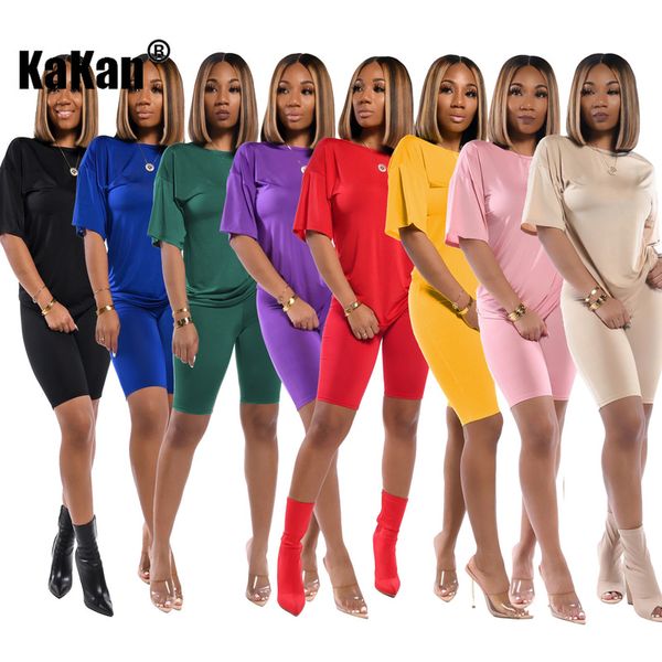 women's jumpsuits & rompers kakan 2021 jumpsuit two-piece suit casual solid color slim short-sleeved sports, Black;white
women's jumpsuits & rompers kakan 2021 jumpsuit two-piece suit casual solid color slim short-sleeved sports, Black;white