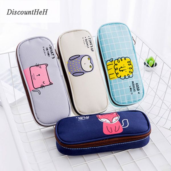 2019 new cotton animal pattern canvas pencil case school supplies lovely owl lion cat large capacity pencil bag box
2019 new cotton animal pattern canvas pencil case school supplies lovely owl lion cat large capacity pencil bag box