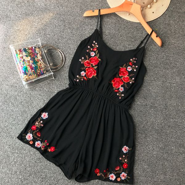new summer women cotton linen flowers jumpsuit casual beach strap embroidery playsuits ladies rompers loose leg overalls, Black;white
new summer women cotton linen flowers jumpsuit casual beach strap embroidery playsuits ladies rompers loose leg overalls, Black;white