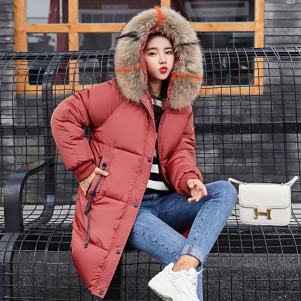 casual autumn winter jacket coat 2018 long thick warm women parka female plus size hoodies fur collar coat outwear 3xl, Black
casual autumn winter jacket coat 2018 long thick warm women parka female plus size hoodies fur collar coat outwear 3xl, Black