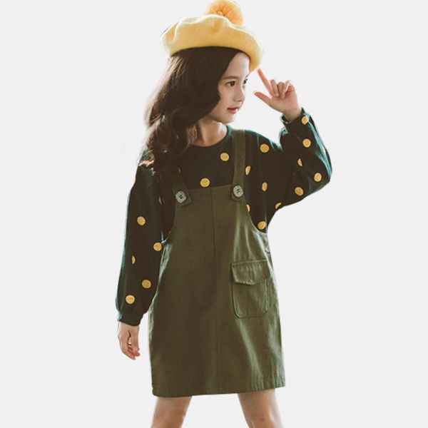 clothes for girls polka dot sweatshirt + strap dress 2pcs girls clothes long sleeve kids spring casual suit for, White
clothes for girls polka dot sweatshirt + strap dress 2pcs girls clothes long sleeve kids spring casual suit for, White