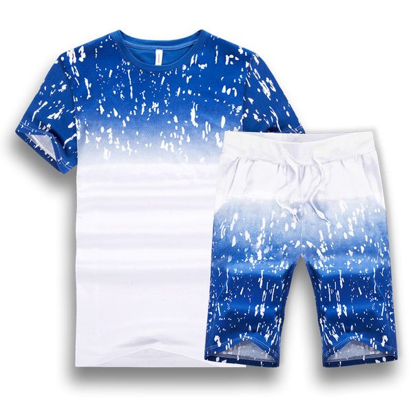 2019 new style leisure suit summer trend korean-style handsome on clothes men's short-sleeved t-shirt summer two-piece set, White;black
2019 new style leisure suit summer trend korean-style handsome on clothes men's short-sleeved t-shirt summer two-piece set, White;black