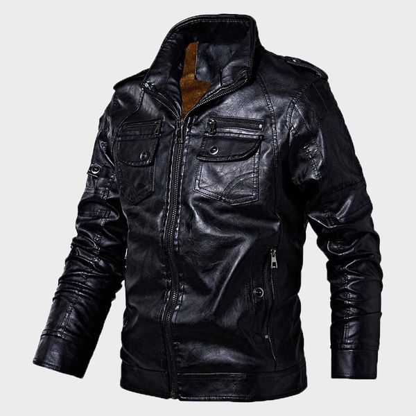 2019 new autumn winter men pu jacket fashion solid color slim fits leather jackets male casual coats brand clothing 4xl ml330, Black
2019 new autumn winter men pu jacket fashion solid color slim fits leather jackets male casual coats brand clothing 4xl ml330, Black