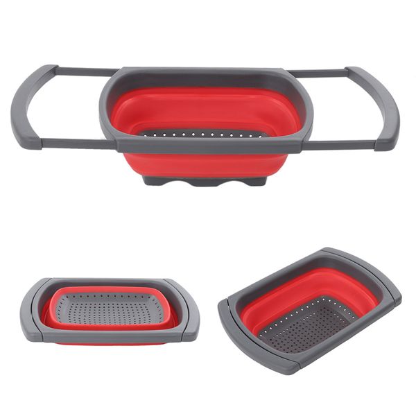 silicone collapsible over the sink retractable colander with handle kitchen folding strainer bowls drain water filter basket
silicone collapsible over the sink retractable colander with handle kitchen folding strainer bowls drain water filter basket
