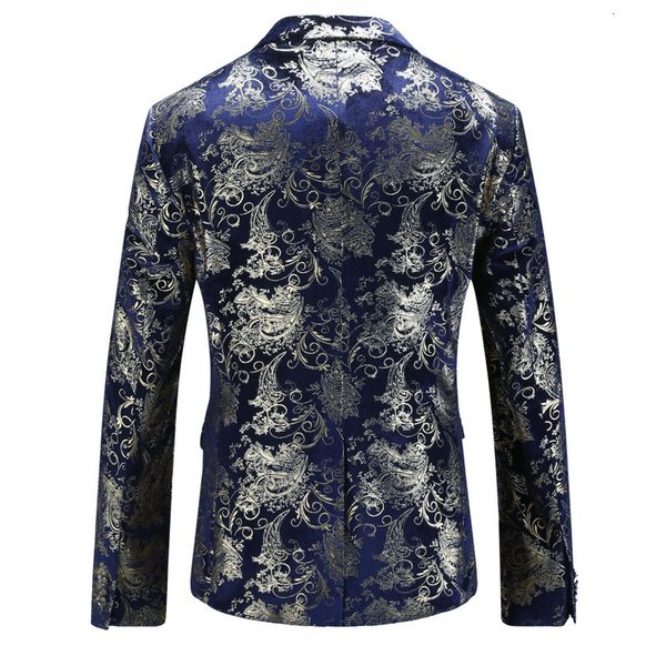 2020 new blue gold flower pattern stage costume for men england style plus size 5xl slim fit prom party blazer jacket male coat, White;black
2020 new blue gold flower pattern stage costume for men england style plus size 5xl slim fit prom party blazer jacket male coat, White;black