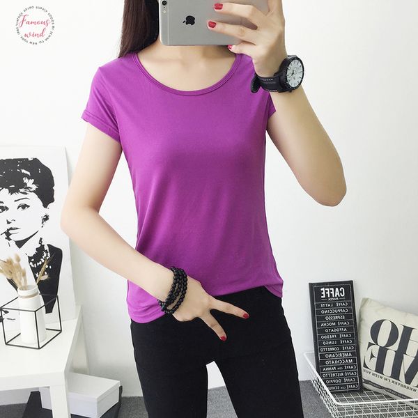 2019 spring summer o neck women shirts t shirts women amp; tees basic shirt polyester women t shirt cotton solid color, White
2019 spring summer o neck women shirts t shirts women amp; tees basic shirt polyester women t shirt cotton solid color, White