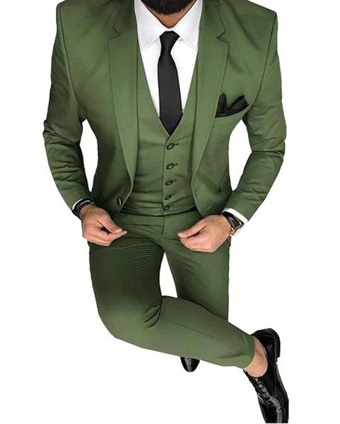 fashion men' s oilve green blue 3-piece slim fit notch blazer classic tuxedo groomsmen for party(blazer+vest+pants), White;black
fashion men' s oilve green blue 3-piece slim fit notch blazer classic tuxedo groomsmen for party(blazer+vest+pants), White;black