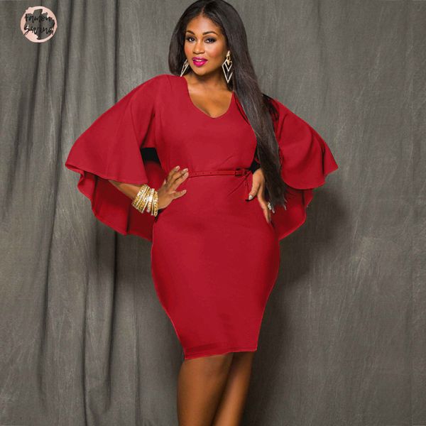fashion women dress plus size v neck 3xl cape draped cloak solid bodycon summer dresses midi 2019 new vestidos elbise, Black;gray
fashion women dress plus size v neck 3xl cape draped cloak solid bodycon summer dresses midi 2019 new vestidos elbise, Black;gray