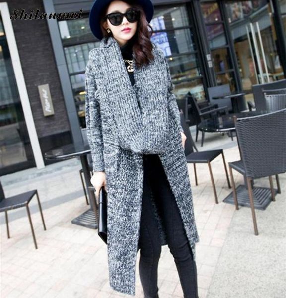 2019 autumn winter causal warm thick coat pockets shawl collar knitted sweater loose long cardigan ladies sweater jacket coats, White;black
2019 autumn winter causal warm thick coat pockets shawl collar knitted sweater loose long cardigan ladies sweater jacket coats, White;black