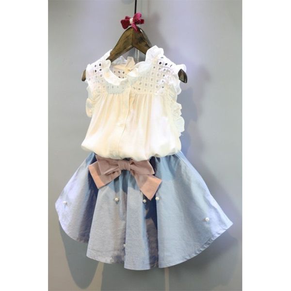 kids designer clothes girls2020 summer new korean girls hollow shirt beaded bow skirt set hair
kids designer clothes girls2020 summer new korean girls hollow shirt beaded bow skirt set hair