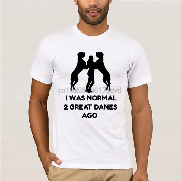 2020 fashion summer t shirt 100% cotton men shirt funny great dane woman i was normal 2 great danes ago, White;black
2020 fashion summer t shirt 100% cotton men shirt funny great dane woman i was normal 2 great danes ago, White;black