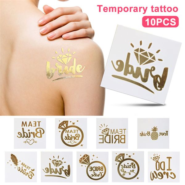 10pcs/lot bachelorette party fake tattoos team bride tattoo wedding party decorations bridal shower hen party gold bridesmaid stickers
10pcs/lot bachelorette party fake tattoos team bride tattoo wedding party decorations bridal shower hen party gold bridesmaid stickers
