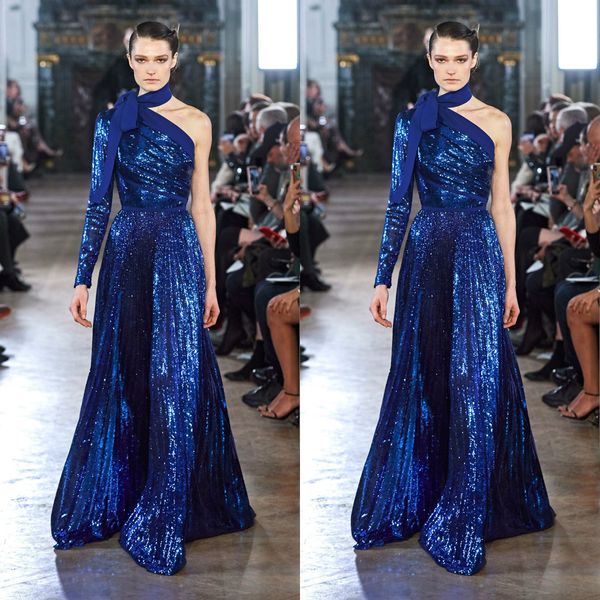 elie saab evening dresses one shoulder a line bling sequined long sleeve prom dress 2020 lace arabic vestidos de novia sparkly gowns, Black;red
elie saab evening dresses one shoulder a line bling sequined long sleeve prom dress 2020 lace arabic vestidos de novia sparkly gowns, Black;red