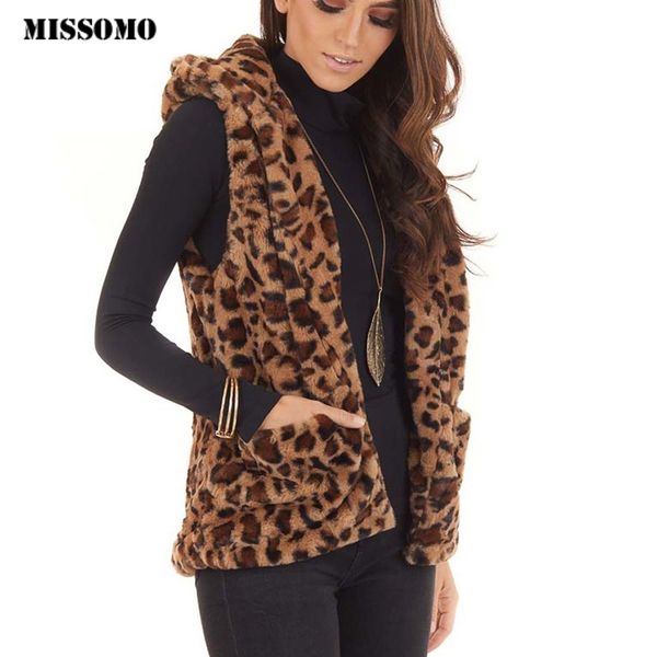 missomo women vest hooded leopard print pockets warm faux fur winter vest open front hooded waistcoat loose jacket outwear s-2xl, Black;white
missomo women vest hooded leopard print pockets warm faux fur winter vest open front hooded waistcoat loose jacket outwear s-2xl, Black;white