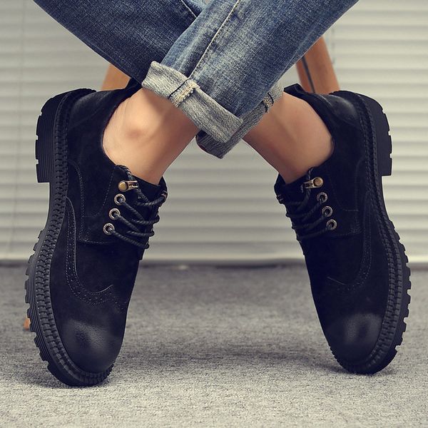 men snow boots 2019 fashion warm winter boots men pu leather casual shoes non-slip work shoes comfortable outdoors, Black
men snow boots 2019 fashion warm winter boots men pu leather casual shoes non-slip work shoes comfortable outdoors, Black