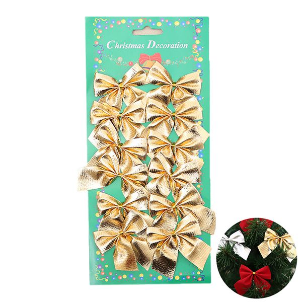 12pcs/set christmas bow decoration xmas bowknot bell diy christmas bows wreaths decoration gift box ornament(gold) golden
12pcs/set christmas bow decoration xmas bowknot bell diy christmas bows wreaths decoration gift box ornament(gold) golden