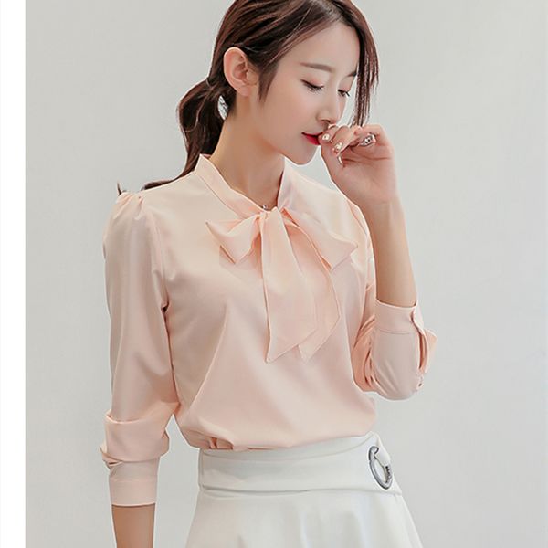 blusas women blouses feminina bluse office blouse long sleeve bow solid white/pink vintage blancas manga larga chiffon camisa
blusas women blouses feminina bluse office blouse long sleeve bow solid white/pink vintage blancas manga larga chiffon camisa