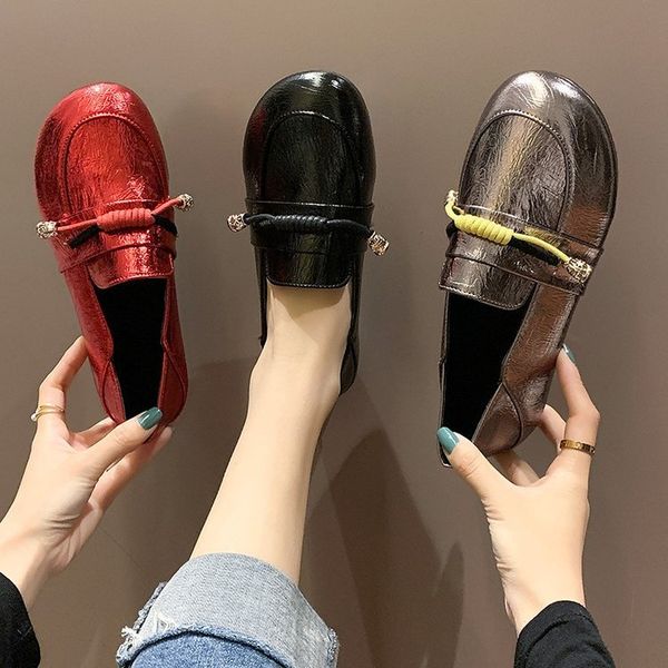 shoes women's 2020 spring flat bow retro british style small leather shoes double purpose slip-on loafers, Black
shoes women's 2020 spring flat bow retro british style small leather shoes double purpose slip-on loafers, Black