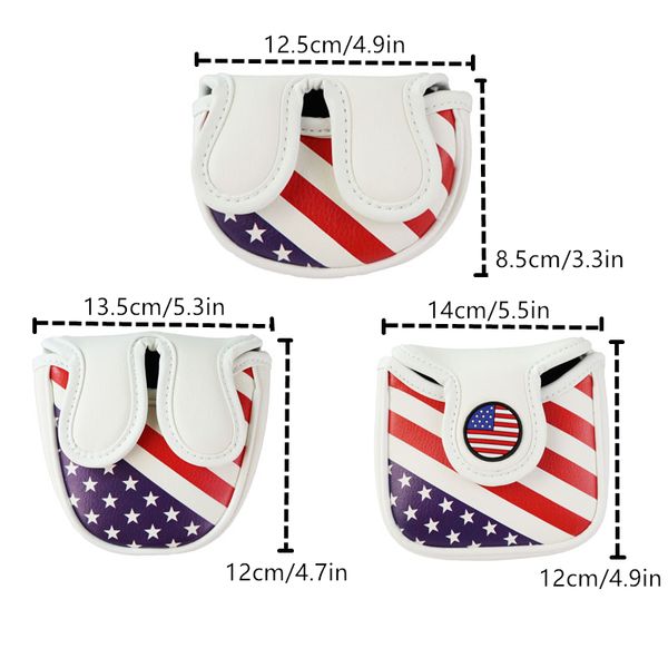 nrc magnetic closure customized golf mallet putter covers headcover synthetic leather usa pattern
nrc magnetic closure customized golf mallet putter covers headcover synthetic leather usa pattern