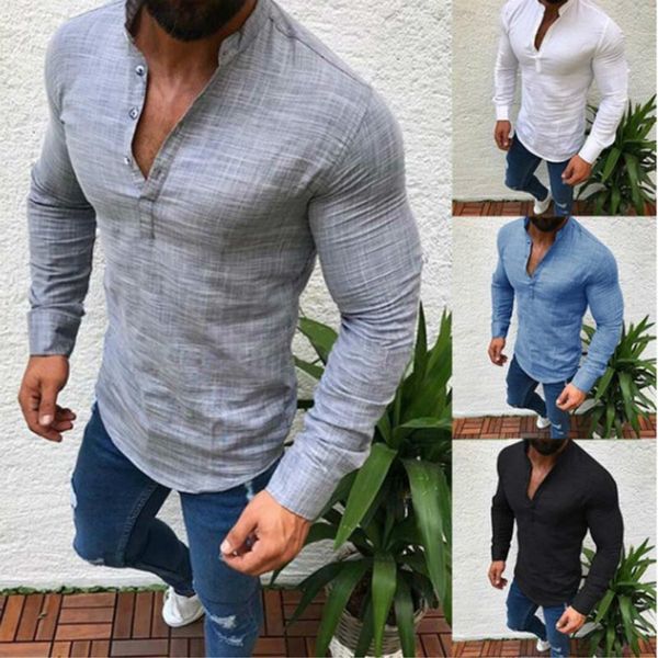 e-baihui 2019 рубашка summer sexy мужчины с длинными рукавами v шеи блуза вскользь slim fit тис топы мужской дышащий рубашки плюс размер s-5, White;black
e-baihui 2019 рубашка summer sexy мужчины с длинными рукавами v шеи блуза вскользь slim fit тис топы мужской дышащий рубашки плюс размер s-5, White;black