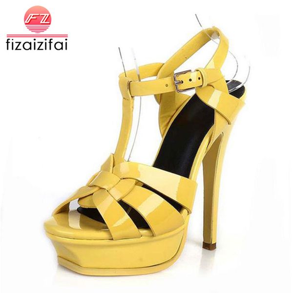 fizaizifai quality genuine leather high heel sandals women footwear fashion lady shoes r4425 33-40, Black
fizaizifai quality genuine leather high heel sandals women footwear fashion lady shoes r4425 33-40, Black