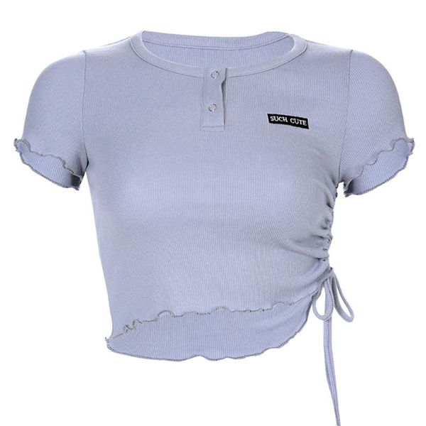 women's t-shirt slim short sleeve side t shirt ins style vintage cute lace-up for female ladies girls summer, White
women's t-shirt slim short sleeve side t shirt ins style vintage cute lace-up for female ladies girls summer, White