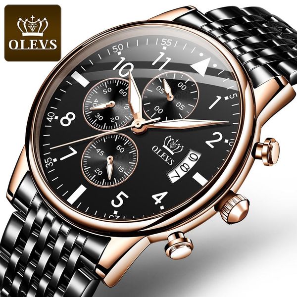olevs original men's watch fashion waterproof watch for men multifunctional chronograph sports digital watch luminous, Slivery;brown
olevs original men's watch fashion waterproof watch for men multifunctional chronograph sports digital watch luminous, Slivery;brown