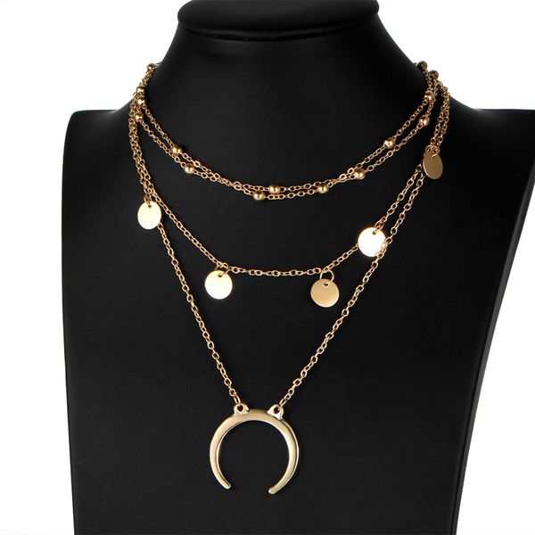 fashion jewelry accessories mix color multilayer necklace moon pendant tassel necklace for couple lovers'
fashion jewelry accessories mix color multilayer necklace moon pendant tassel necklace for couple lovers'