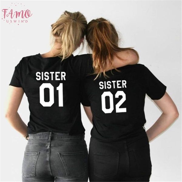 women fashion summer friends t shirt sister 01 sister 02 scoop neck tee shirt short sleeve sister outfit, White
women fashion summer friends t shirt sister 01 sister 02 scoop neck tee shirt short sleeve sister outfit, White
