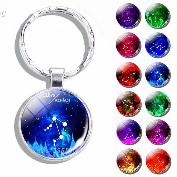 twelve constellations keychain zodiac signs glass cabochon keychain pendant keyring birthday gift zodiac jewelry dropshipping, Silver
twelve constellations keychain zodiac signs glass cabochon keychain pendant keyring birthday gift zodiac jewelry dropshipping, Silver