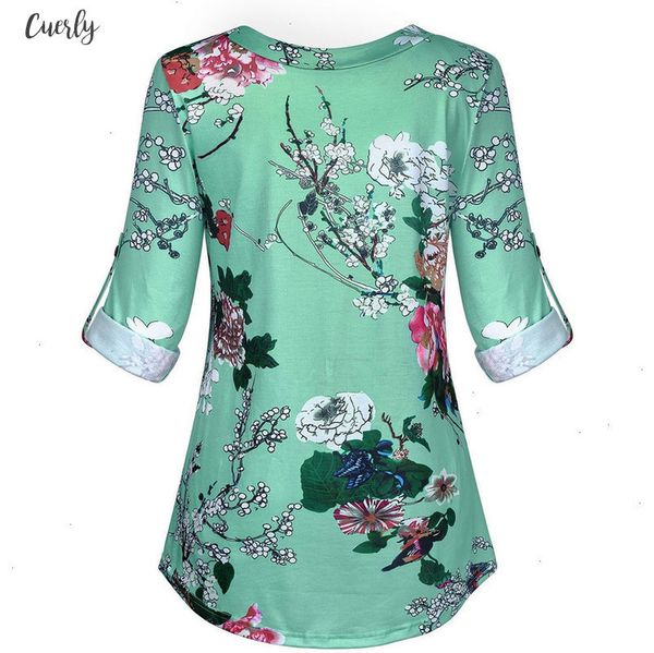 5xl plus size women tunic shirt autumn long sleeve floral print v neck blouses with button big size women clothing, White 
5xl plus size women tunic shirt autumn long sleeve floral print v neck blouses with button big size women clothing, White