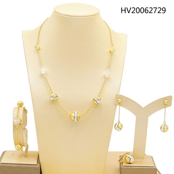 yulaili brazil's gold jewelry sets for women african beads necklace bangles earrings ring party gift bride wedding accessories, Black
yulaili brazil's gold jewelry sets for women african beads necklace bangles earrings ring party gift bride wedding accessories, Black