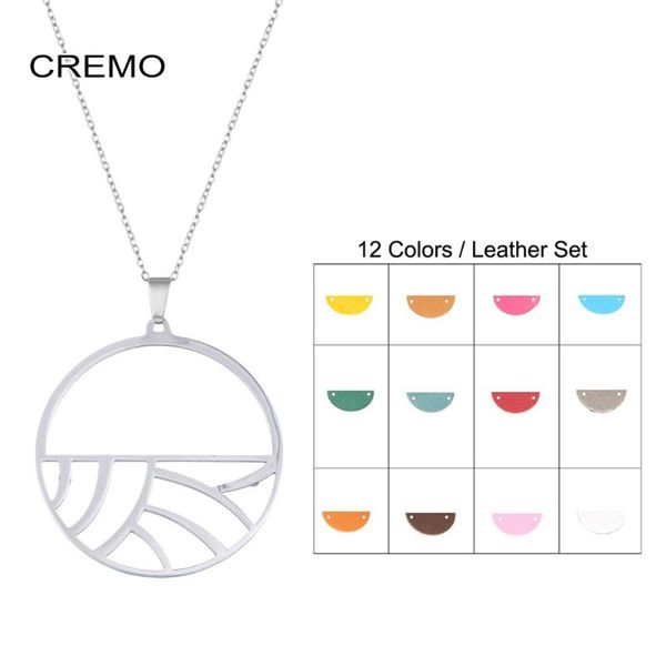 cremo necklaces & pendants for women stainless steel charm necklace interchangeable reversible leather pendant chain georgette, Silver
cremo necklaces & pendants for women stainless steel charm necklace interchangeable reversible leather pendant chain georgette, Silver