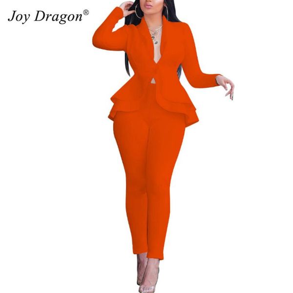 two piece dress 2 outfits for women spring autumn fashion slim ruffle blazer suits ladies office coat and pant business interview clothing, White
two piece dress 2 outfits for women spring autumn fashion slim ruffle blazer suits ladies office coat and pant business interview clothing, White