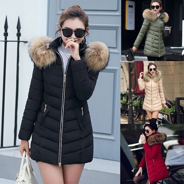 zogaa 2019 winter women's cotton coats long section slim fit cotton jacket large fur collar down warm parka fashion 3xl, Black
zogaa 2019 winter women's cotton coats long section slim fit cotton jacket large fur collar down warm parka fashion 3xl, Black
