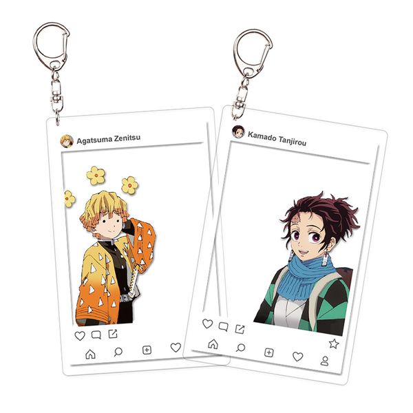 anime demon slayer: kimetsu no yaiba cartoon printed acrylic pendant keychain keyring cosplay prop backpack decor boy girl gift, Silver
anime demon slayer: kimetsu no yaiba cartoon printed acrylic pendant keychain keyring cosplay prop backpack decor boy girl gift, Silver