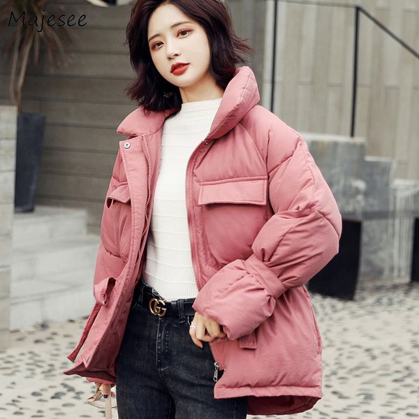 parkas women solid pockets bow sweet korean style warm thicker winter coat females all-match elegant simple student outwear new, Black
parkas women solid pockets bow sweet korean style warm thicker winter coat females all-match elegant simple student outwear new, Black