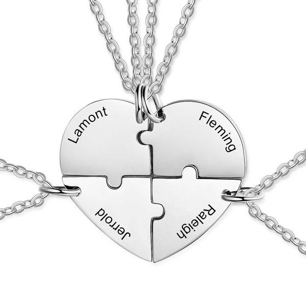 personalized bff necklace custom engraved name friend heart necklaces pendant friendship family jewelry charm - 4pcs
personalized bff necklace custom engraved name friend heart necklaces pendant friendship family jewelry charm - 4pcs