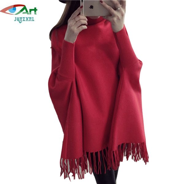 jqnzhnl 2019 new winter women turtleneck sweaters batwing sleeved loose knitted cloaks sweater tassel casual shawl sweaters e882, Black
jqnzhnl 2019 new winter women turtleneck sweaters batwing sleeved loose knitted cloaks sweater tassel casual shawl sweaters e882, Black