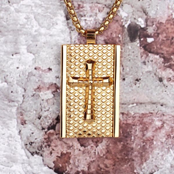 stainless steel men necklaces chain pendants religion gold cross christian bible for male boy fashion jewelry creativity gift, Silver
stainless steel men necklaces chain pendants religion gold cross christian bible for male boy fashion jewelry creativity gift, Silver