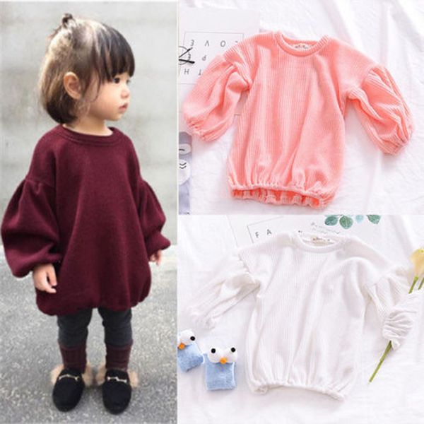 toddler baby girls sweet lovely sweaters 4 style lantern sleeve o-neck pullover solid outfit spring autumn, Blue
toddler baby girls sweet lovely sweaters 4 style lantern sleeve o-neck pullover solid outfit spring autumn, Blue