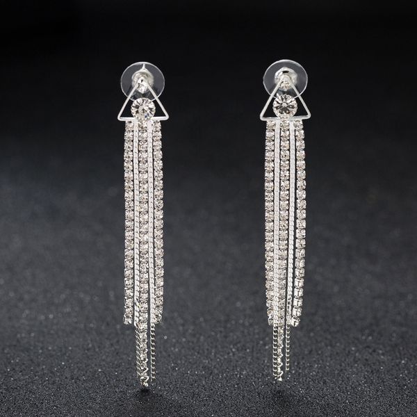 personality metal tassels long fund earrings concise superior quality earring product woman, Golden
personality metal tassels long fund earrings concise superior quality earring product woman, Golden