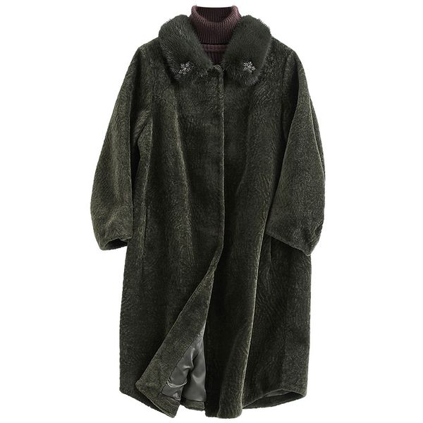 real fur coat collar wool jacket autumn winter coat women clothes 2020 korean vintage sheep shearling fur zt3708, Black
real fur coat collar wool jacket autumn winter coat women clothes 2020 korean vintage sheep shearling fur zt3708, Black