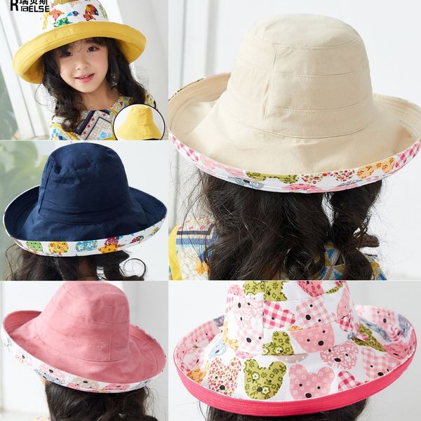 children's summer cute double-sided fisherman boys' and girls bucket bucket fisherman hat' basin hat sun hat, Yellow
children's summer cute double-sided fisherman boys' and girls bucket bucket fisherman hat' basin hat sun hat, Yellow